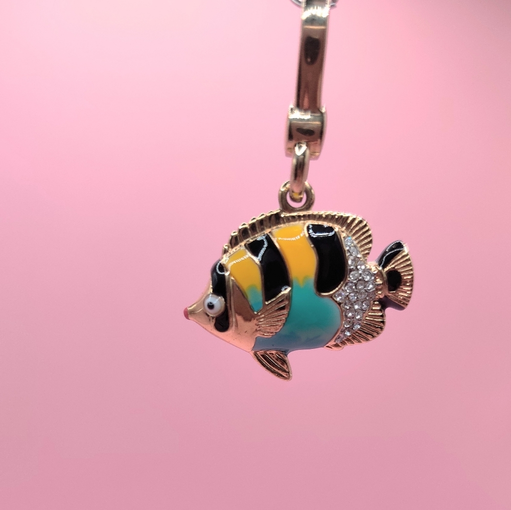 Juicy Couture Striped Fish Charm with Original Box 🐠